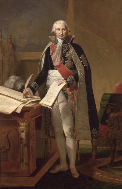 Jean-Baptiste de Nompere de Champagny (1756-1834) Duca di Cadore, dopo un dipinto di Theodore Rousseau (1812-67) commissionato nel 1853 da Antoine Ansiaux